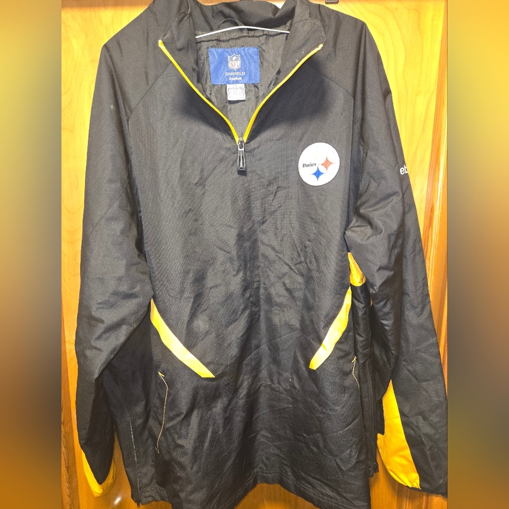 Reebok Pittsburgh Steelers Windbreaker Size XL